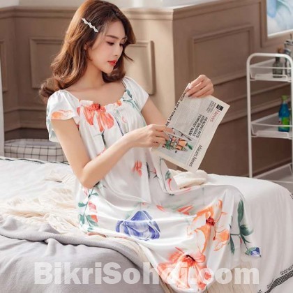 PRINT SOFT WOMAN NIGHTIES FOR WOMAN NIGHTY FASHION STYLE